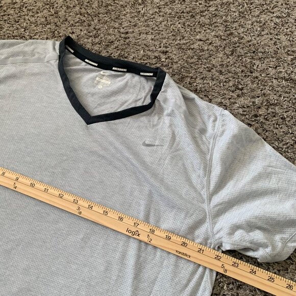 Nike Mens Running Dri-Fit V-Neck Athletic Shirt Size XL - Picture 7 of 7